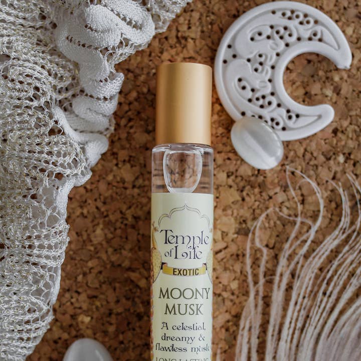 Temple of Life Oils & Perfumes – wholesale Roll-on fragrance – Exotic Perfume Oil | Moony Musk | White Egyptian Rollerball0