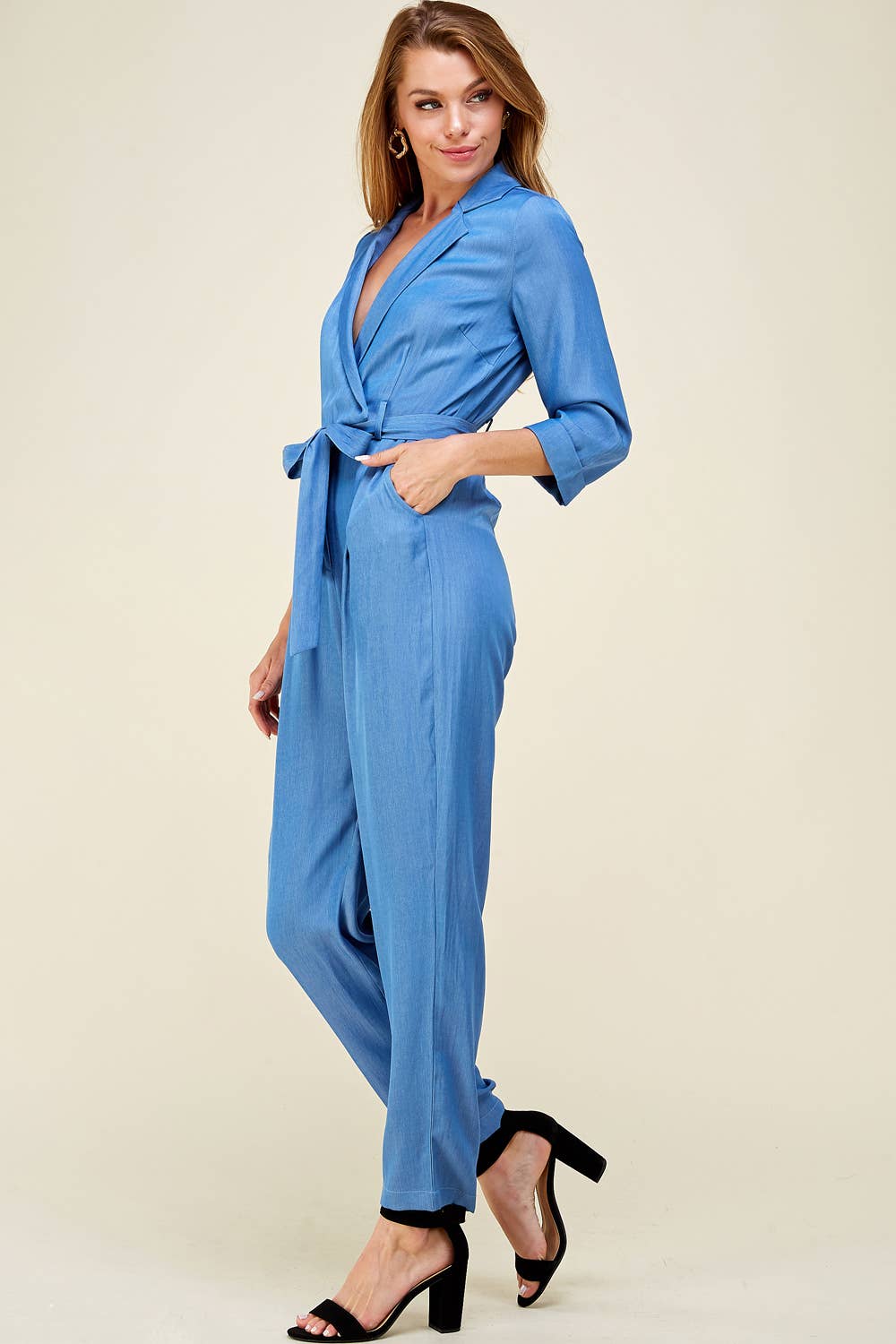 épisode - Vendita all'ingrosso Tuta intera - Donna - Tuta in denim con cintura6