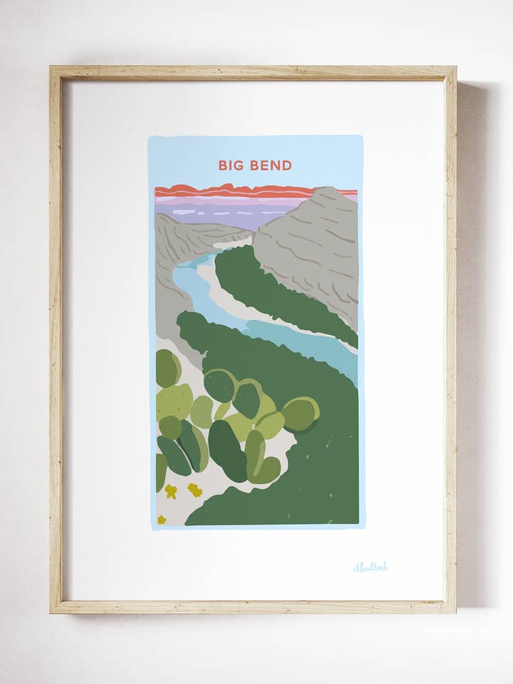 Big Bend Print för wholesale av Daley Kaye Studio