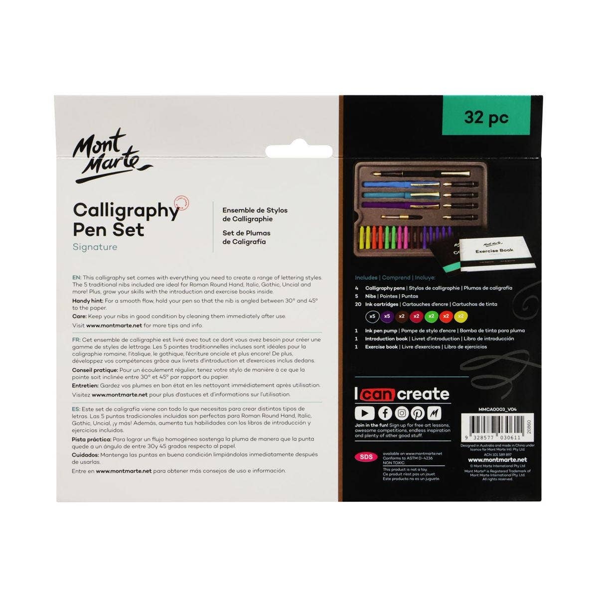 Mont Marte Usa, Inc. - Wholesale Pen - Calligraphy Pen Set Signature 32pc1