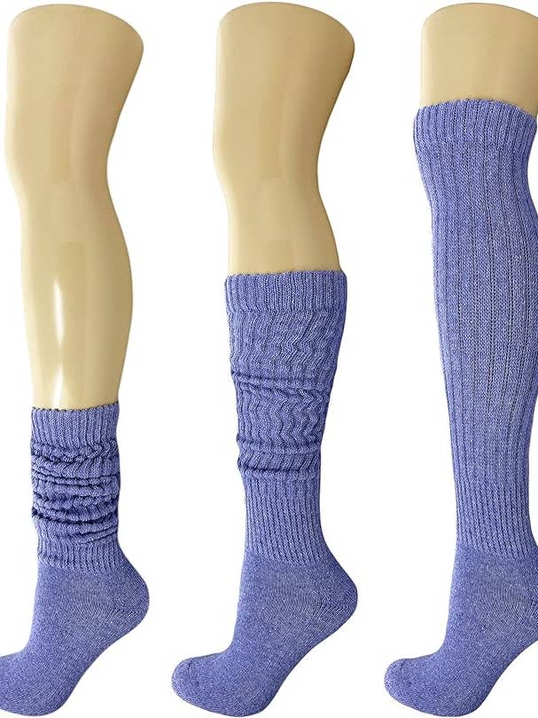 Mars Outlet Store LLC - Wholesale Socks - Women's - Cotton Slouch Boot Socks for Women Shoe Size 5 to 10 3 Pairs22