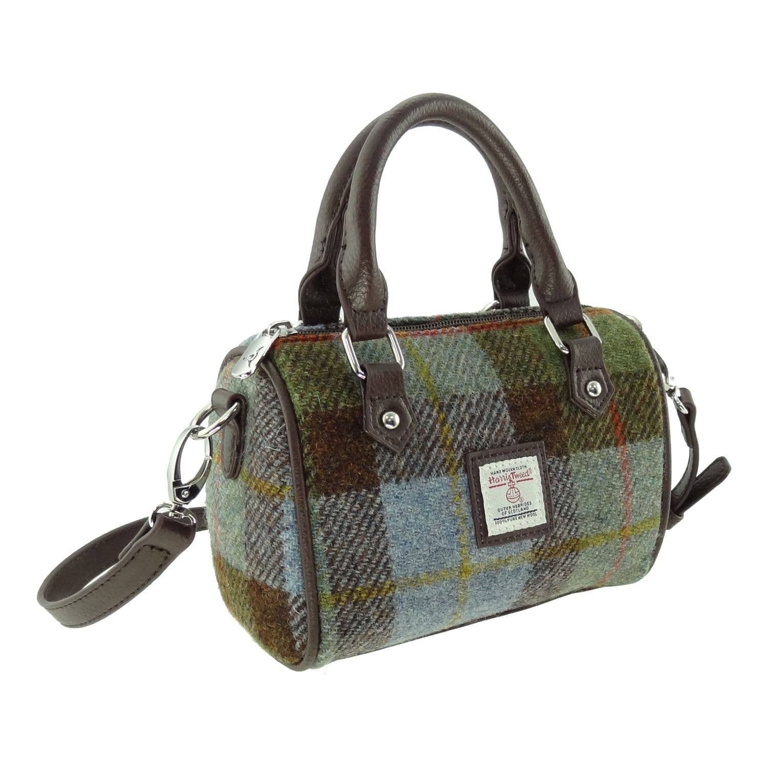 Glen Appin Of Scotland - Wholesale Top Handle Bag - Women's - LB1203 Harris Tweed 'Kilbride' Mini Bowling Bag4