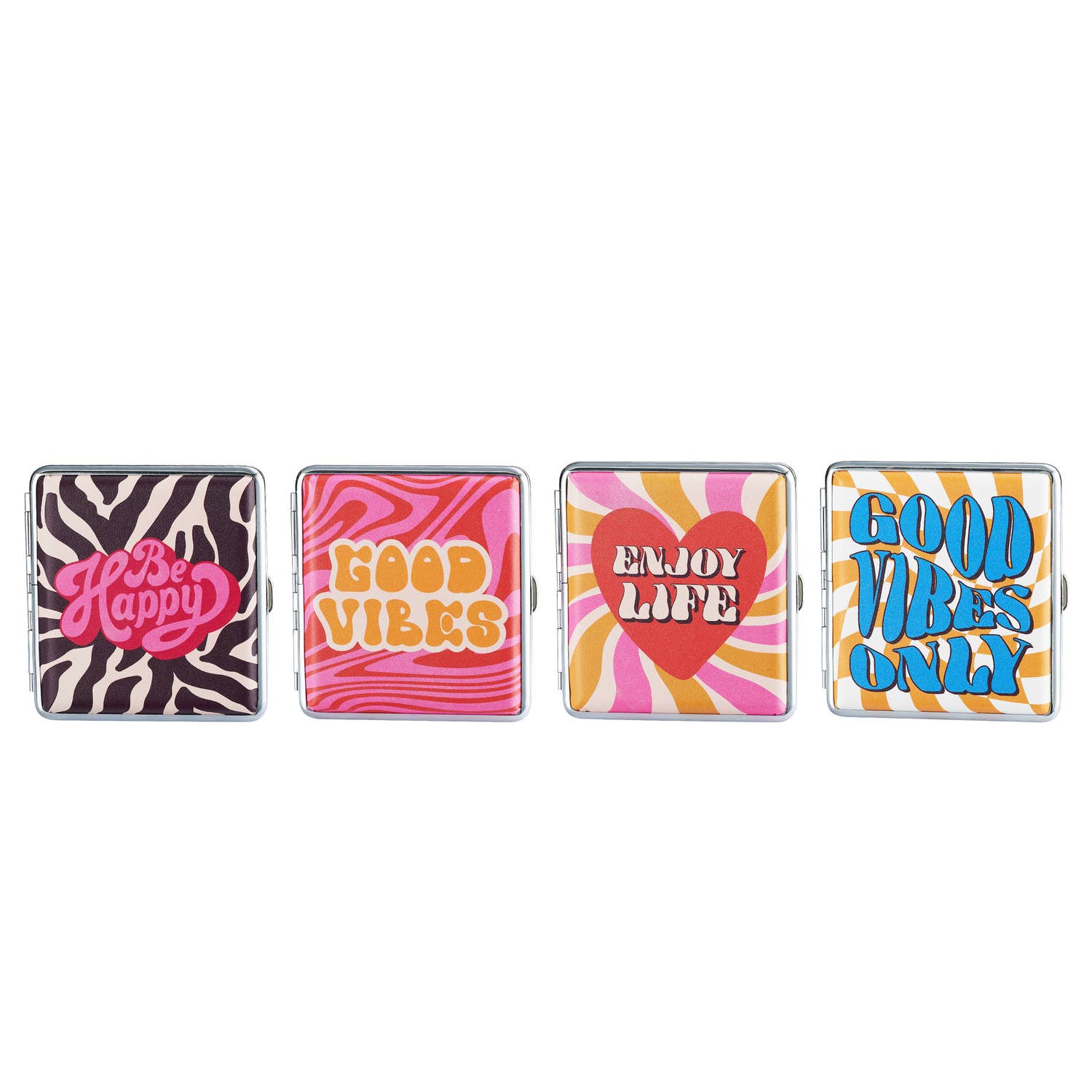 Champ by Polyflame - Vente Boîtes à cigares/accessoires pour cigares - Etui à cigarette GOOD VIBE et HAPPY x123