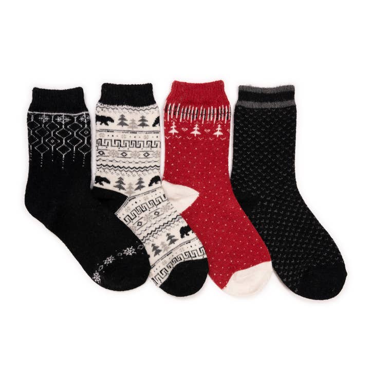 MUK LUKS Women's 4 Pair Pack Patterned Crew Boot Socks and other Purchase Wholesale boot socks. Free Returns & Net 60 Terms on Faire trending on Faire.