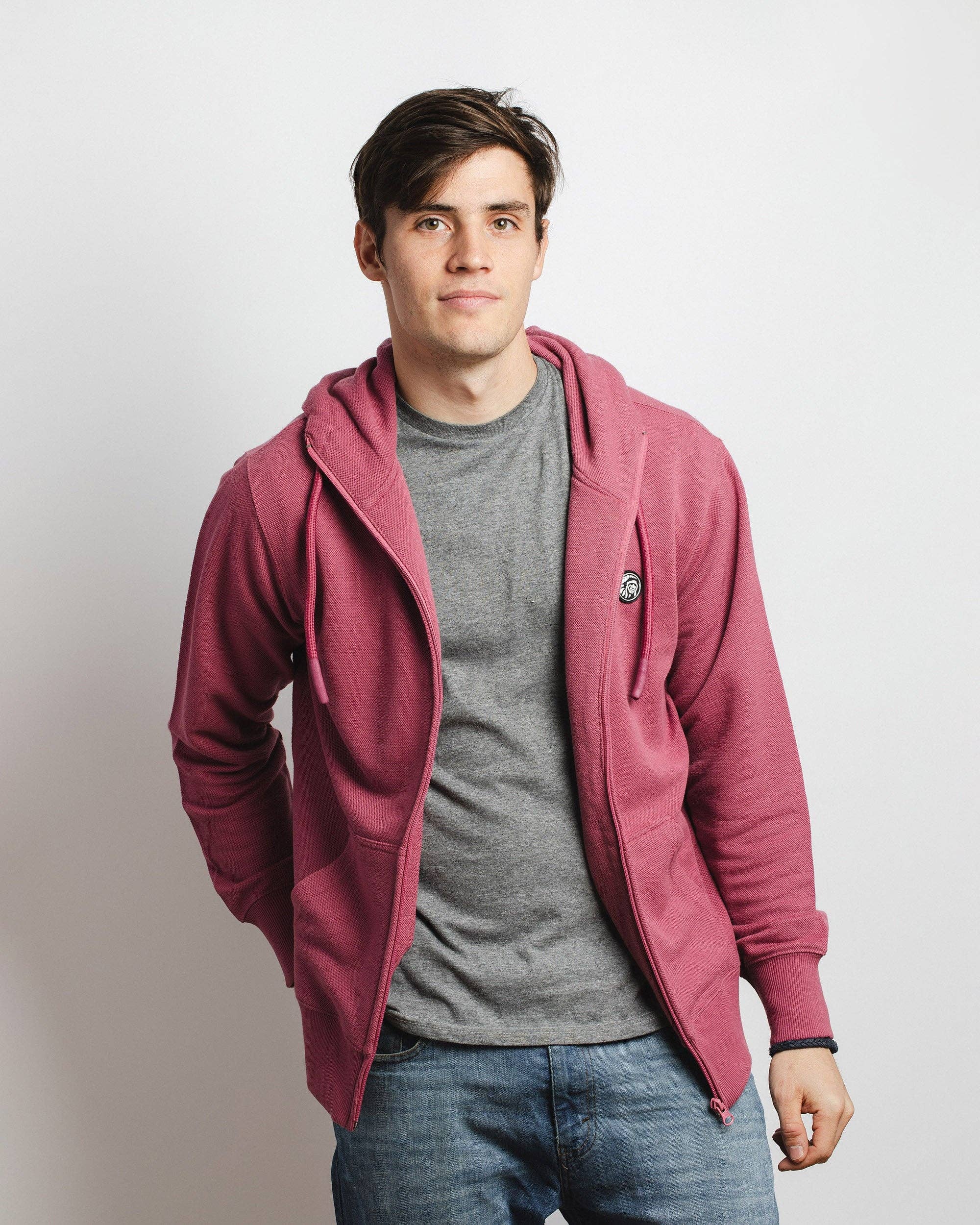 Indicom Brands - Vente Sweat à capuche – unisexe - Trek Terra Red - Sweat à capuche zippé8