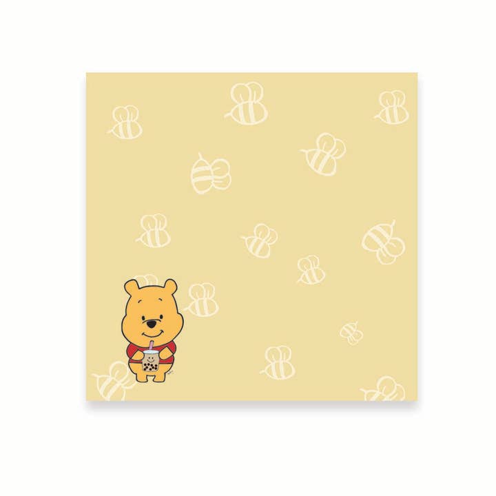 Tomkcy - Wholesale Sticky Notes - Sticky Note- Pooh Bear Boba