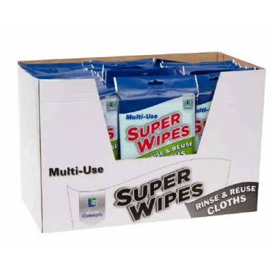 Living Concepts - Wholesale Dishcloth - Super Wipes 8 CT3