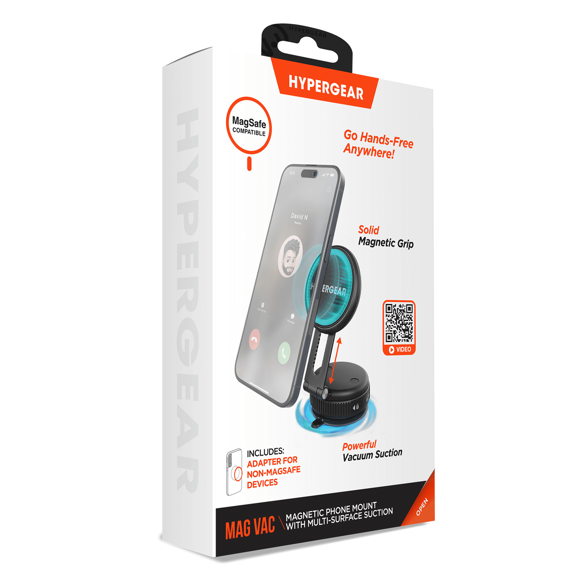 JupiterGear Home - Wholesale Phone/Tablet Stand - HyperGear Mag Vac Magnetic Phone Mount w Vacuum Suction Cup5