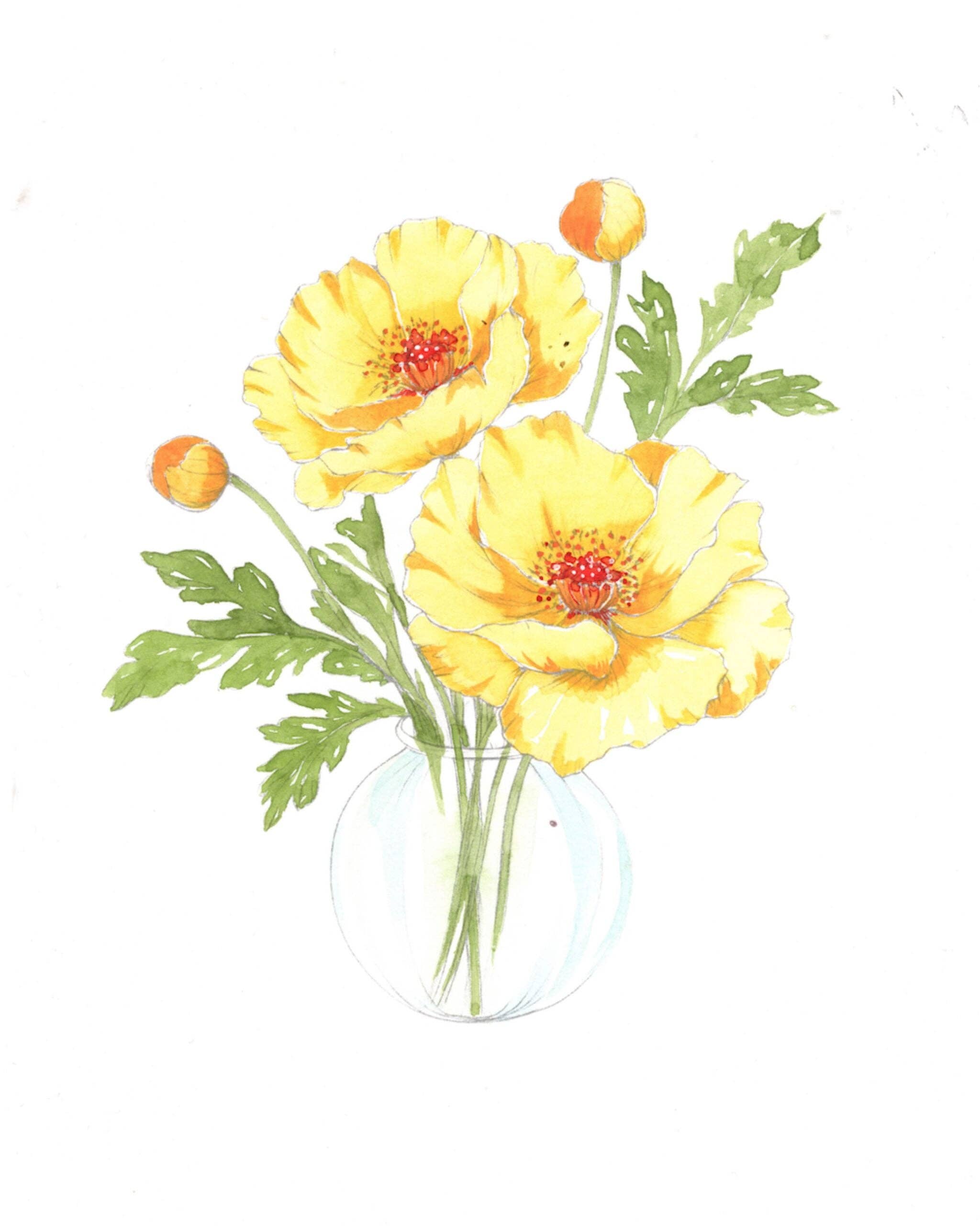 willowwolfe - Wholesale Sketchbook/Sketchpad - Bold Flowers Watercolor Workbook3