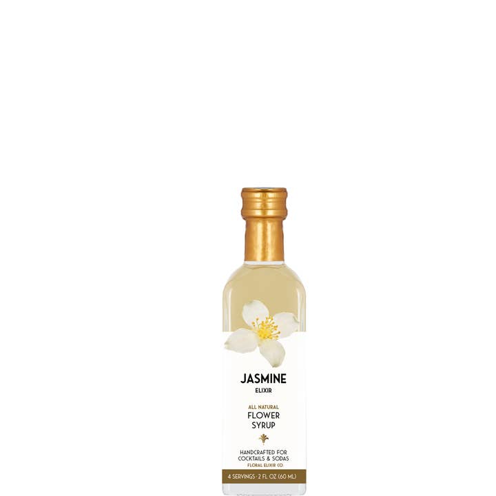 Floral Elixir Co. - Vendita all'ingrosso Mix/sciroppo per cocktail - Elisir al gelsomino. Sciroppo per cocktail e soda completamente naturale.