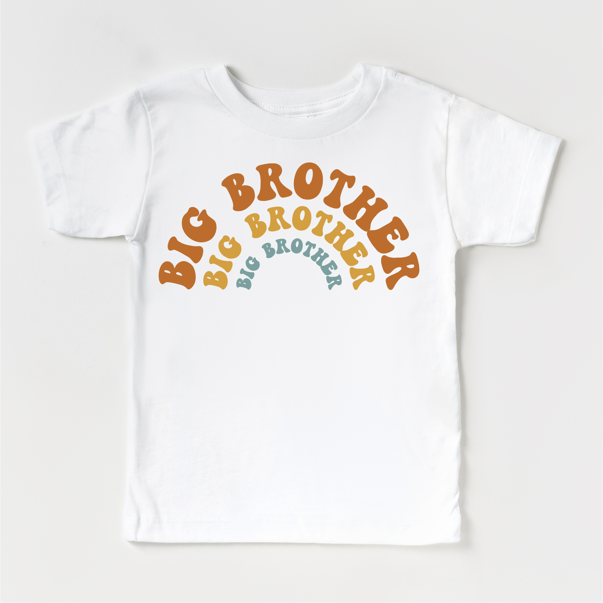 Madi Moosh – Großhandel T-Shirt mit Siebdruck – Kinder – Retro Big Brother Geschwister Familien-Shirt - Bruder T-Shirt3
