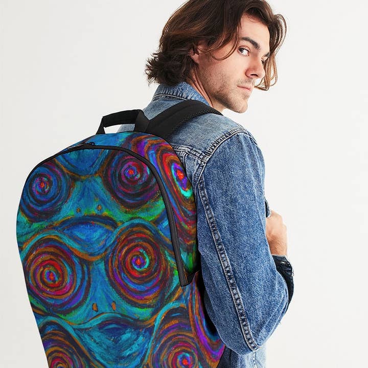 Hypnotic Frogs Stor rygsæk for engroshandel hos Fridge Art Boutique