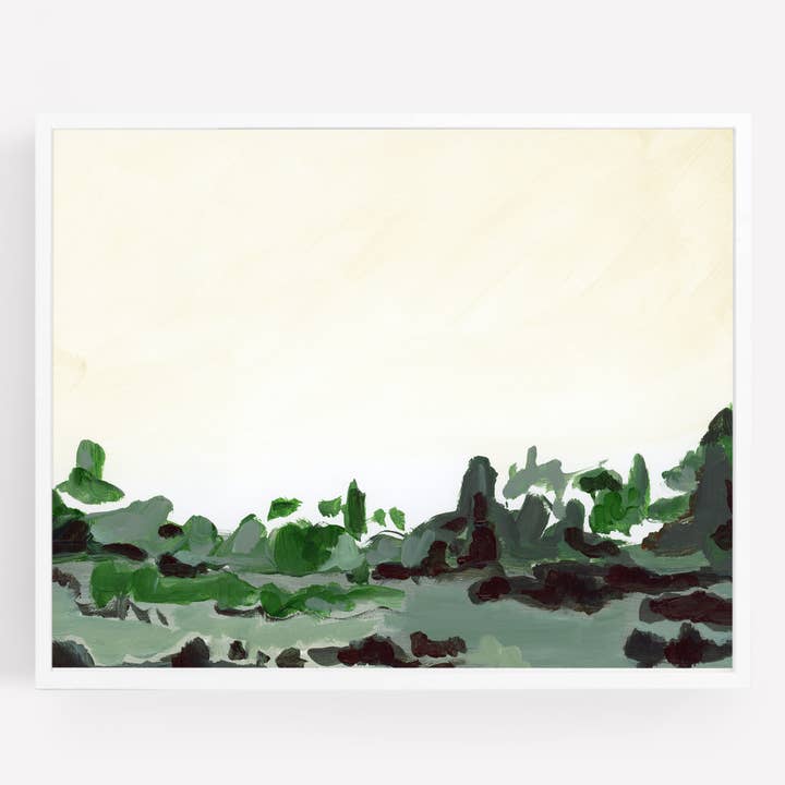Woodlands Forest, Impression non encadrée sur toile pour la vente par Green Barn Studio