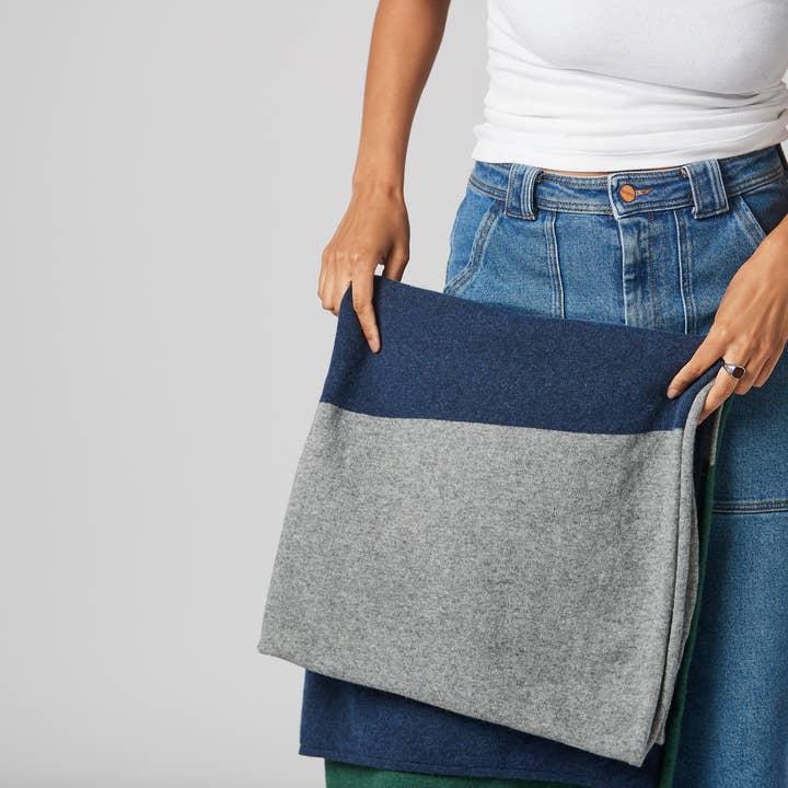 Margolis Pineo Italia - Wholesale Throw Blanket - COZY CASHMERE BLEND THROW, 'TRICOLORE' - HOLIDAY FAVE!9