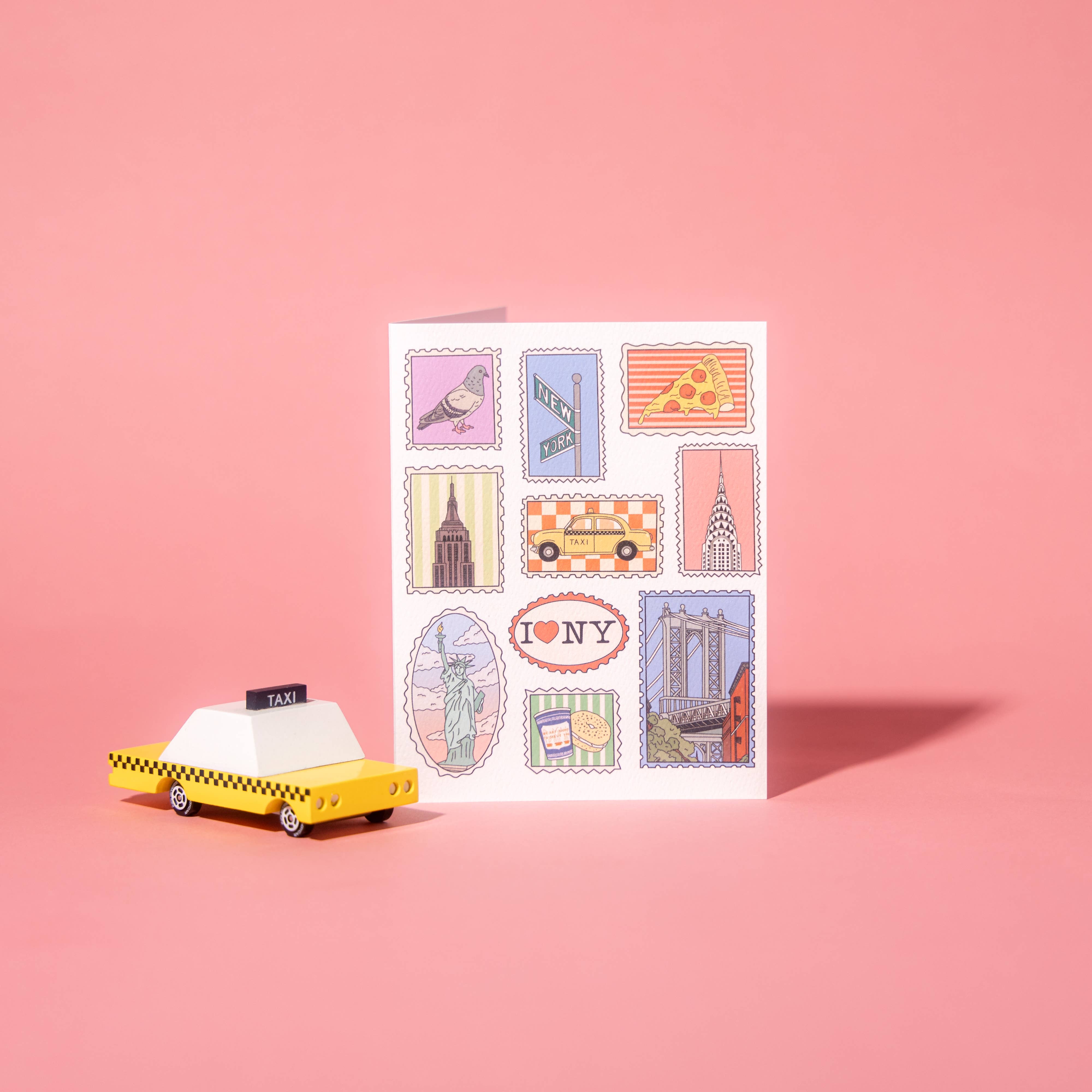 Illustrating Amy - Wholesale Travel Card - New York City Stamps Card5