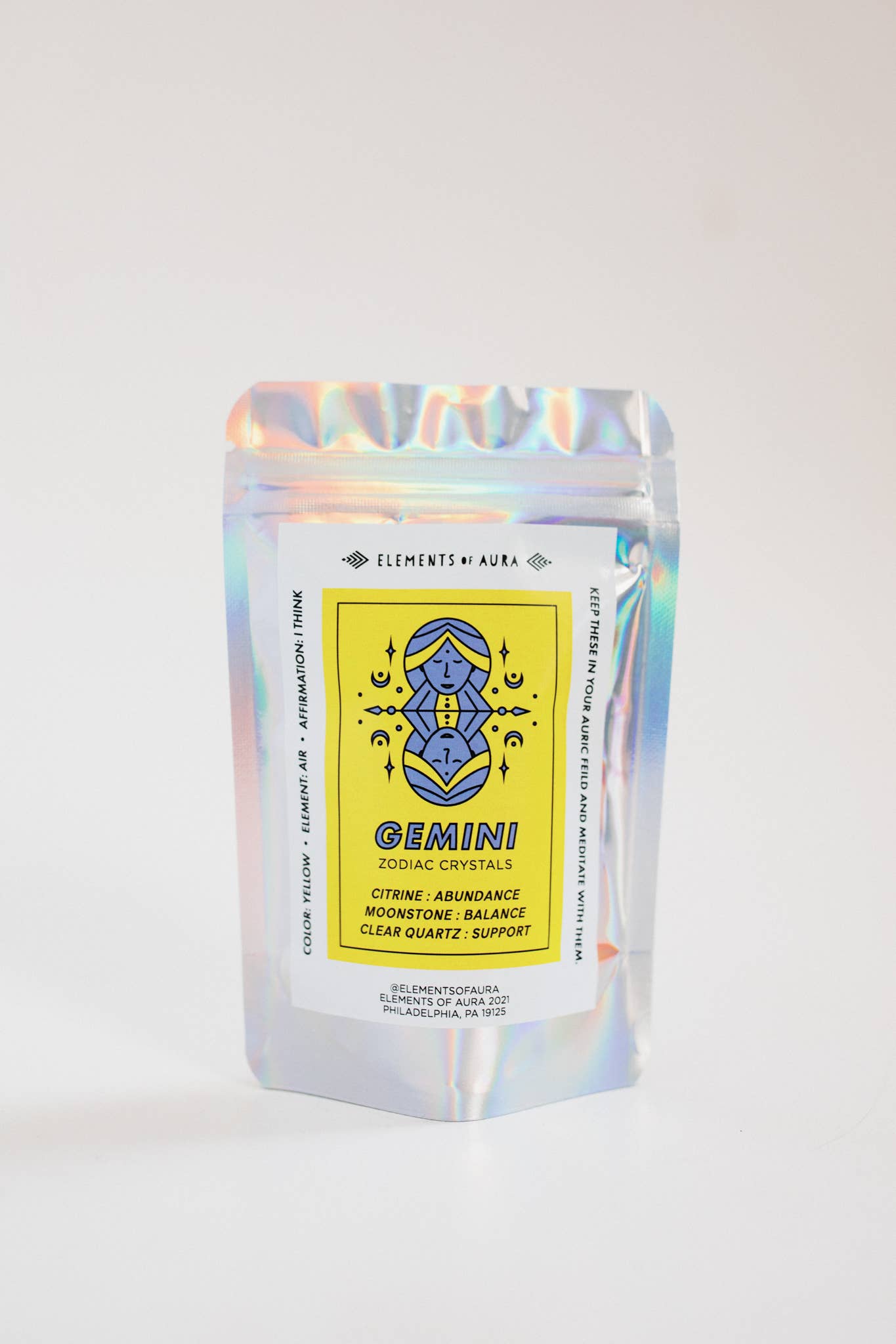 Elements of Aura - Wholesale Spiritual Stone/Crystal - Gemini Zodiac Crystal Set3