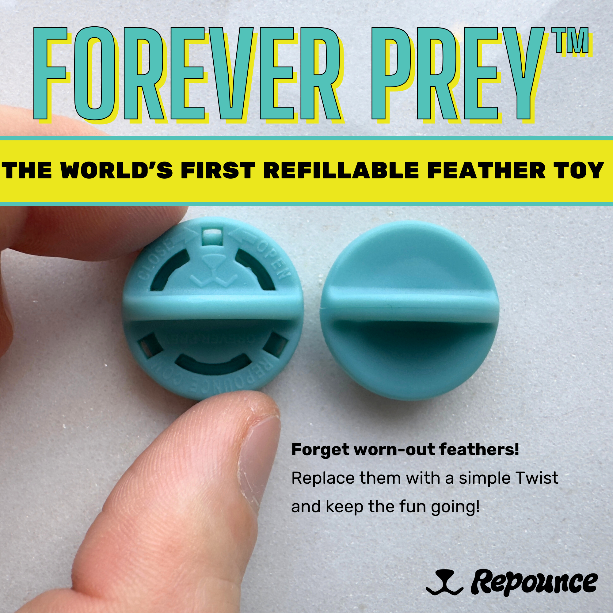 Repounce - Wholesale Pet Toy - Cat - Forever Prey™ - World's First Refillable Feather Toy10