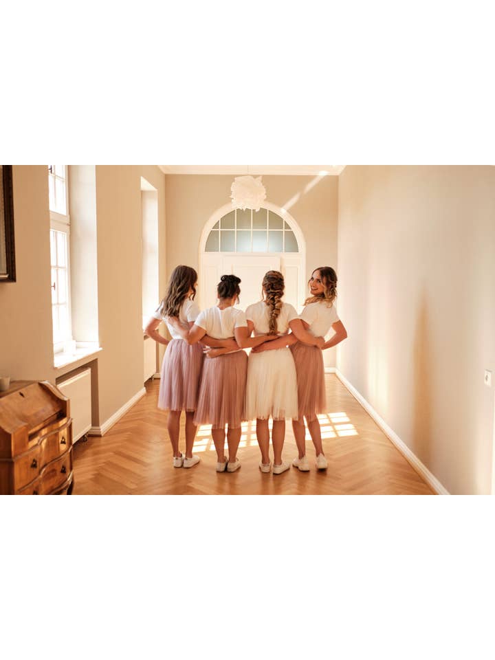 shopandmarry - Wholesale Skirt - Women's - Pink tulle skirt, perfect for brides, bridesmaids and girls