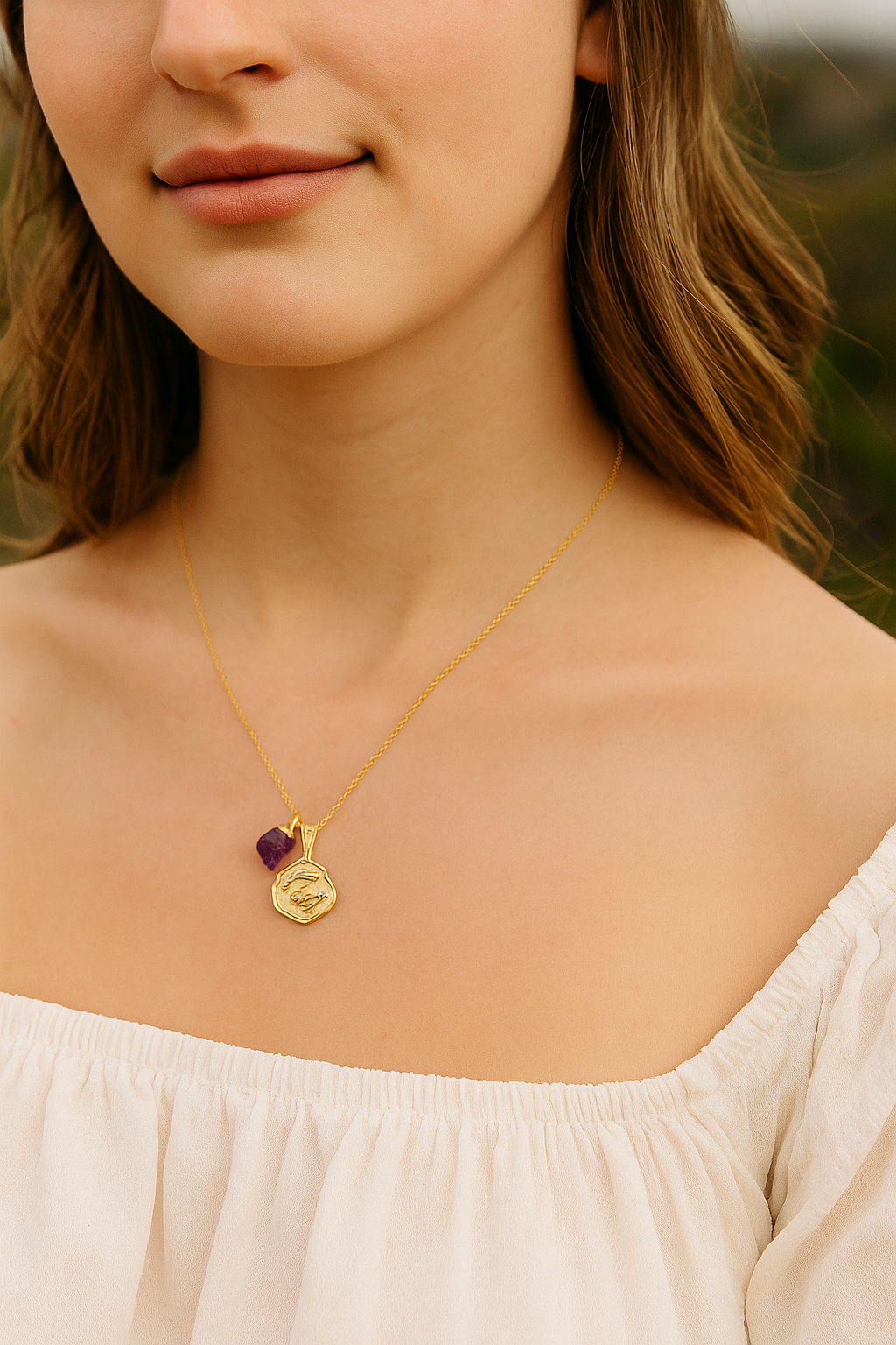 El Joyero - Wholesale Halskettinghanger - Smaragd Zodiac Ketting Tweelingen Mei Geboortesteen Bedel Ketting1