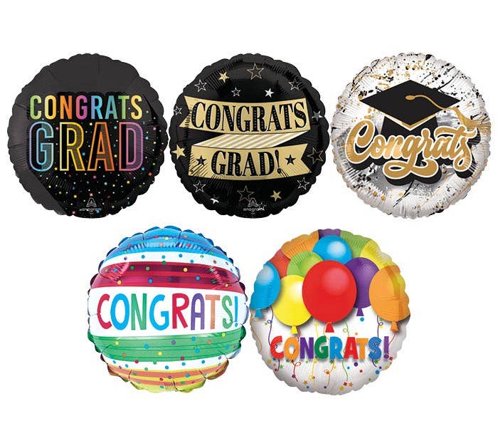Sumptuous Gifts - Wholesale Balloon - 4" - Air Filled Pre Grad/Congratulations Assortment