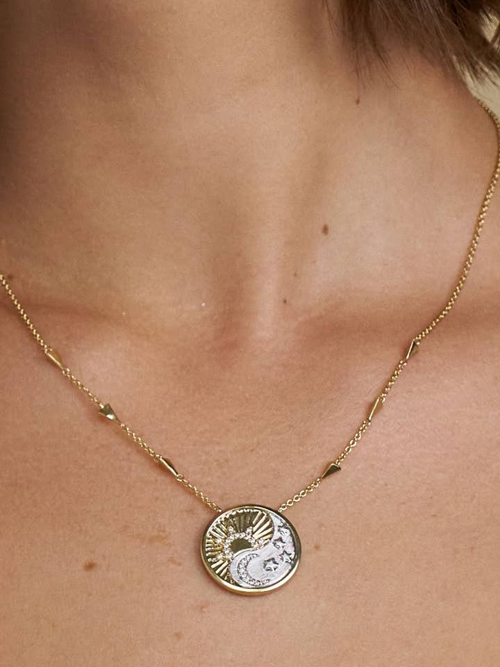 Terra Medallion Celestial Necklace for wholesale by Stella & Dot