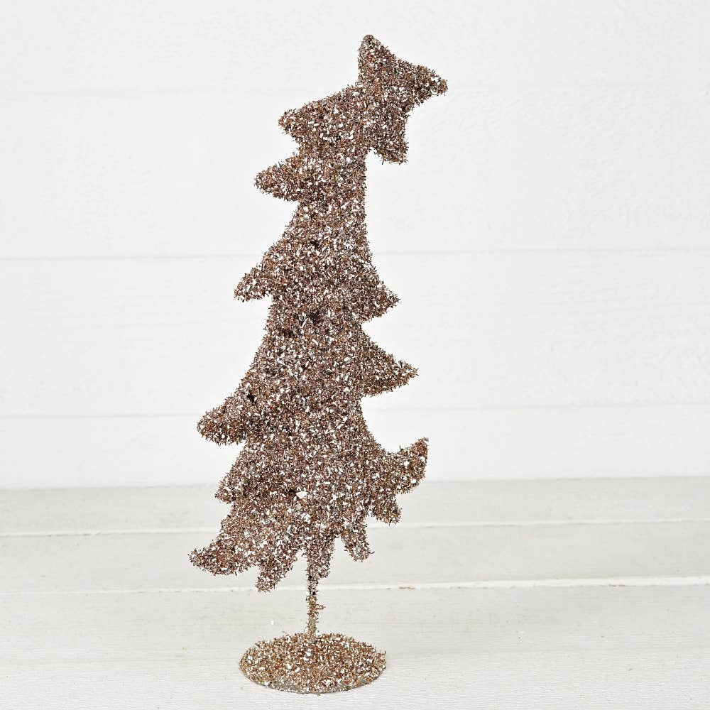 Holiday Depot Inc. - Wholesale Christmas Decoration - M32726-Grinch Fairy Tree in glittered tinsel-CHAMP (17in)1