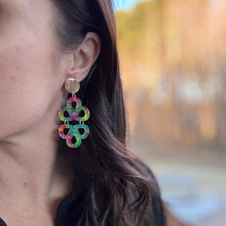 Be Like Missy - Wholesale Dangle Earrings - Ravello Drops - Tropical Dreams - Acrylic Earrings1