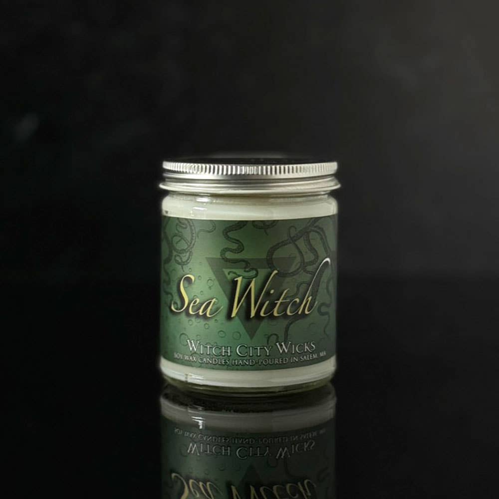 Witch City Wicks - Vente Bougie en bocal - Bougie à la cire de soja Sea Witch | bougie sirène2