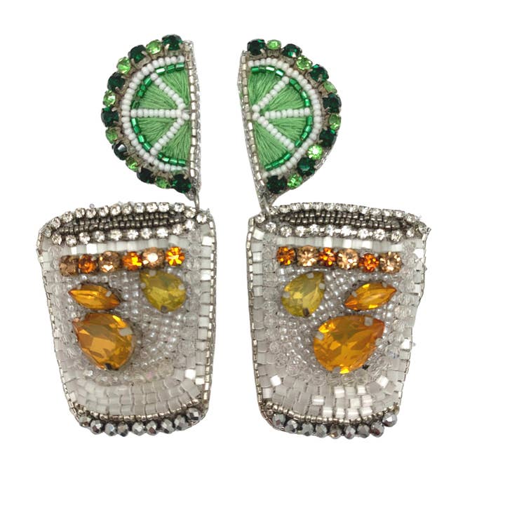 Tequila Shot Earrings for wholesale by Allie Beads