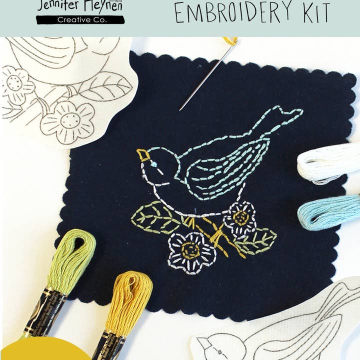 Borduurset voor vogels Stick and Stitch voor wholesale door Jennifer Heynen Creative Co.