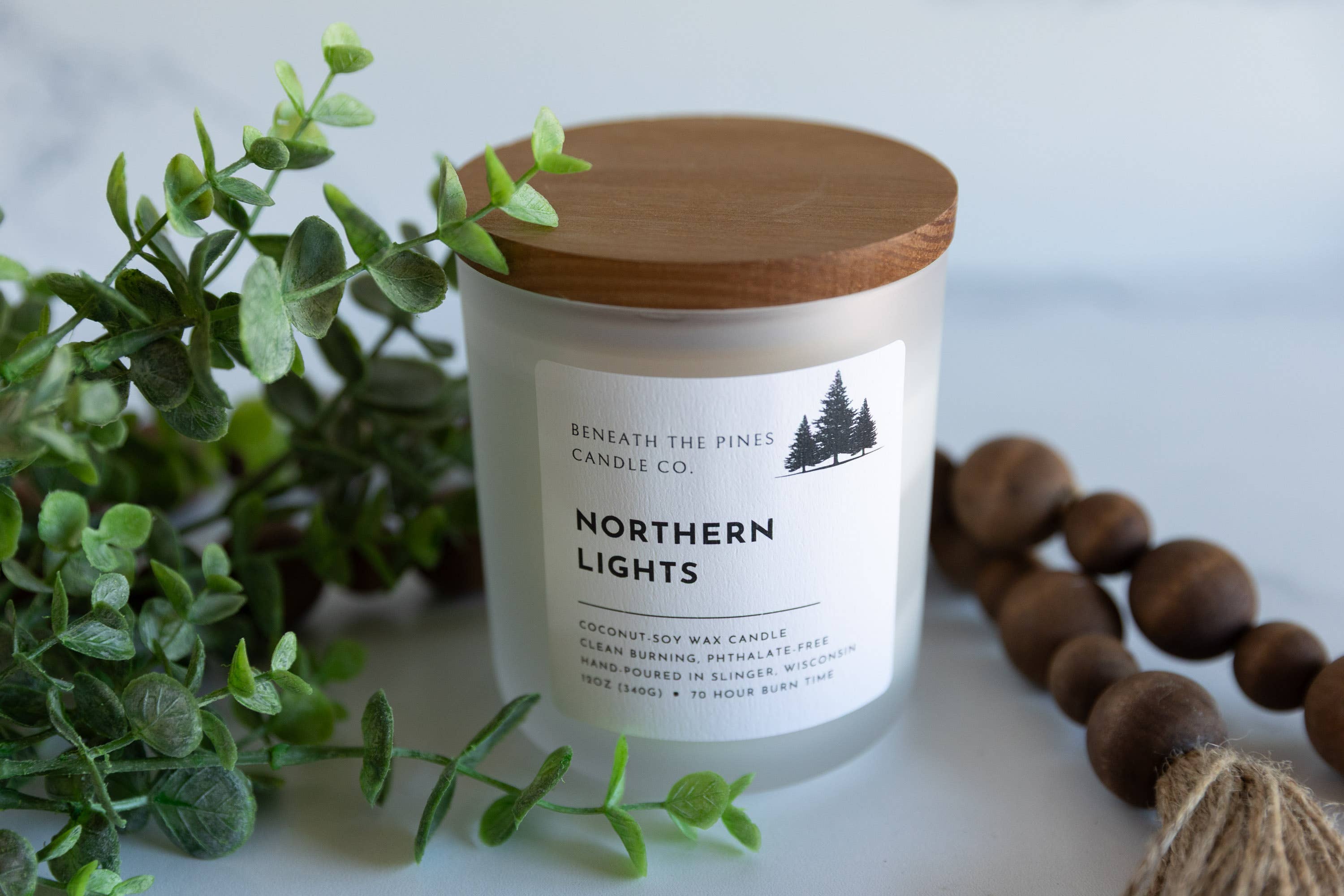 Beneath The Pines Candle Co. - Wholesale Jar/Filled Candle - Northern Lights: Coconut-Soy Candle4