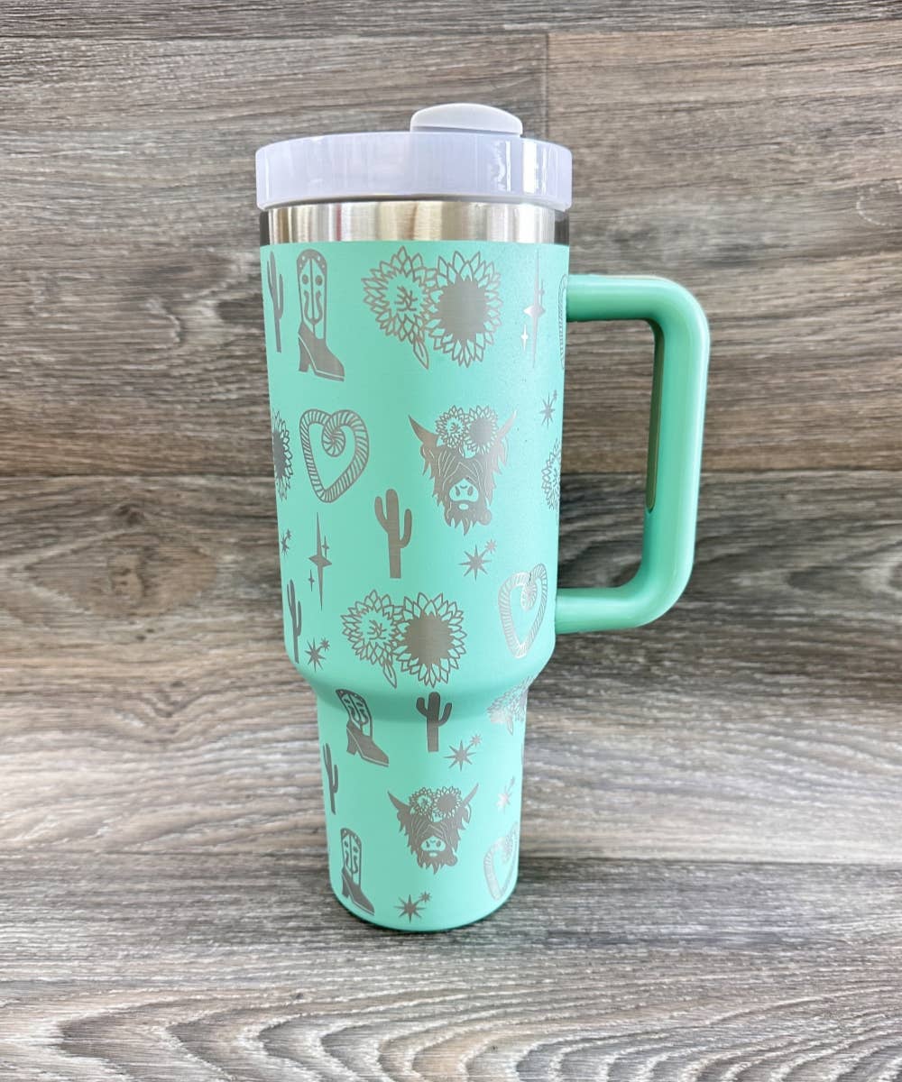 DESHENG ENTERPRISE - Vente Gourde/bouteille isotherme - GOBELET EN ACIER INOXYDABLE OCCIDENTAL 40oz1