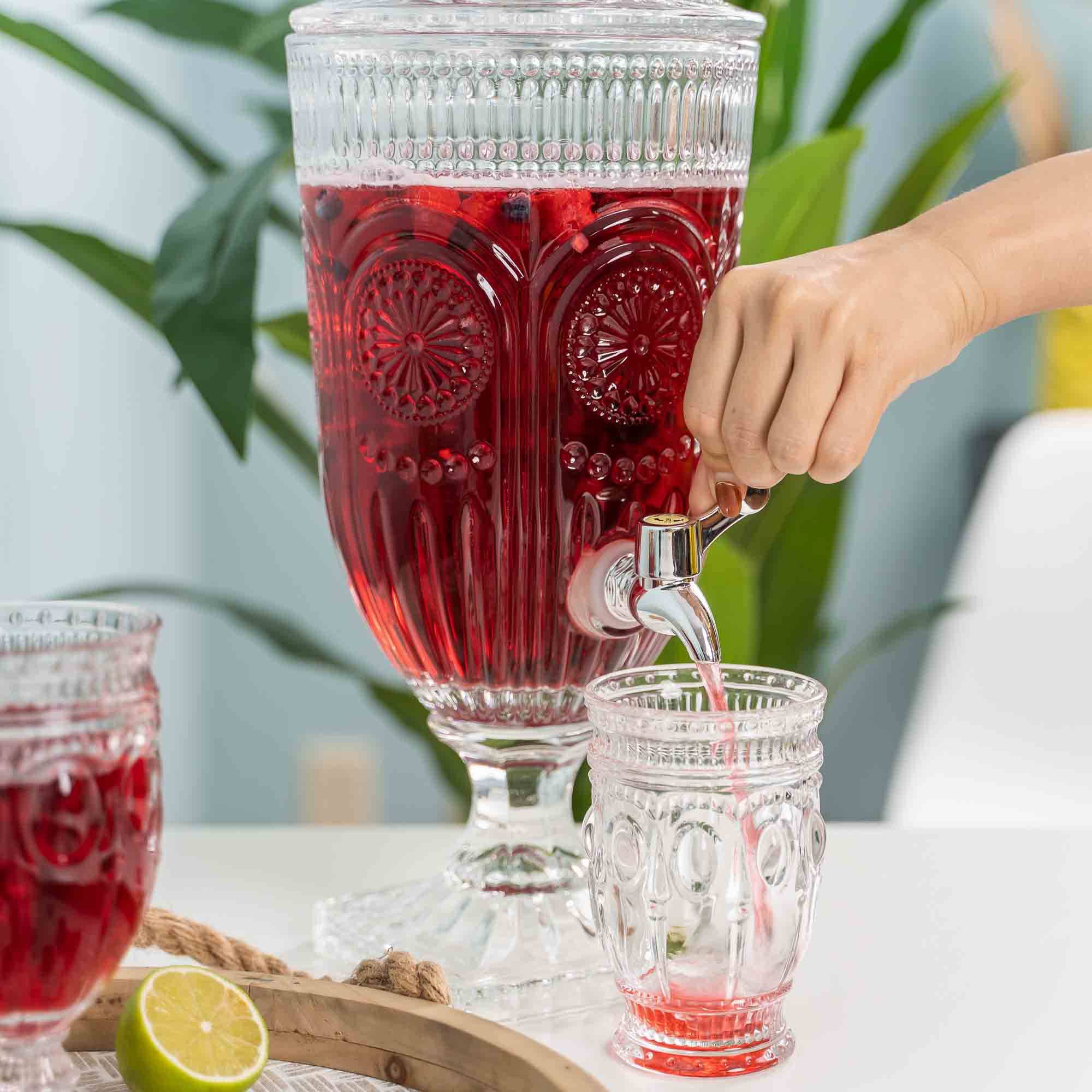 Portofino International Trading, USA - Wholesale Drink Dispenser - Vintage Crystal Beverage Dispenser7