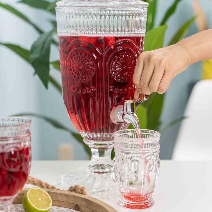 Portofino International Trading, USA - Wholesale Drink Dispenser - Vintage Crystal Beverage Dispenser7