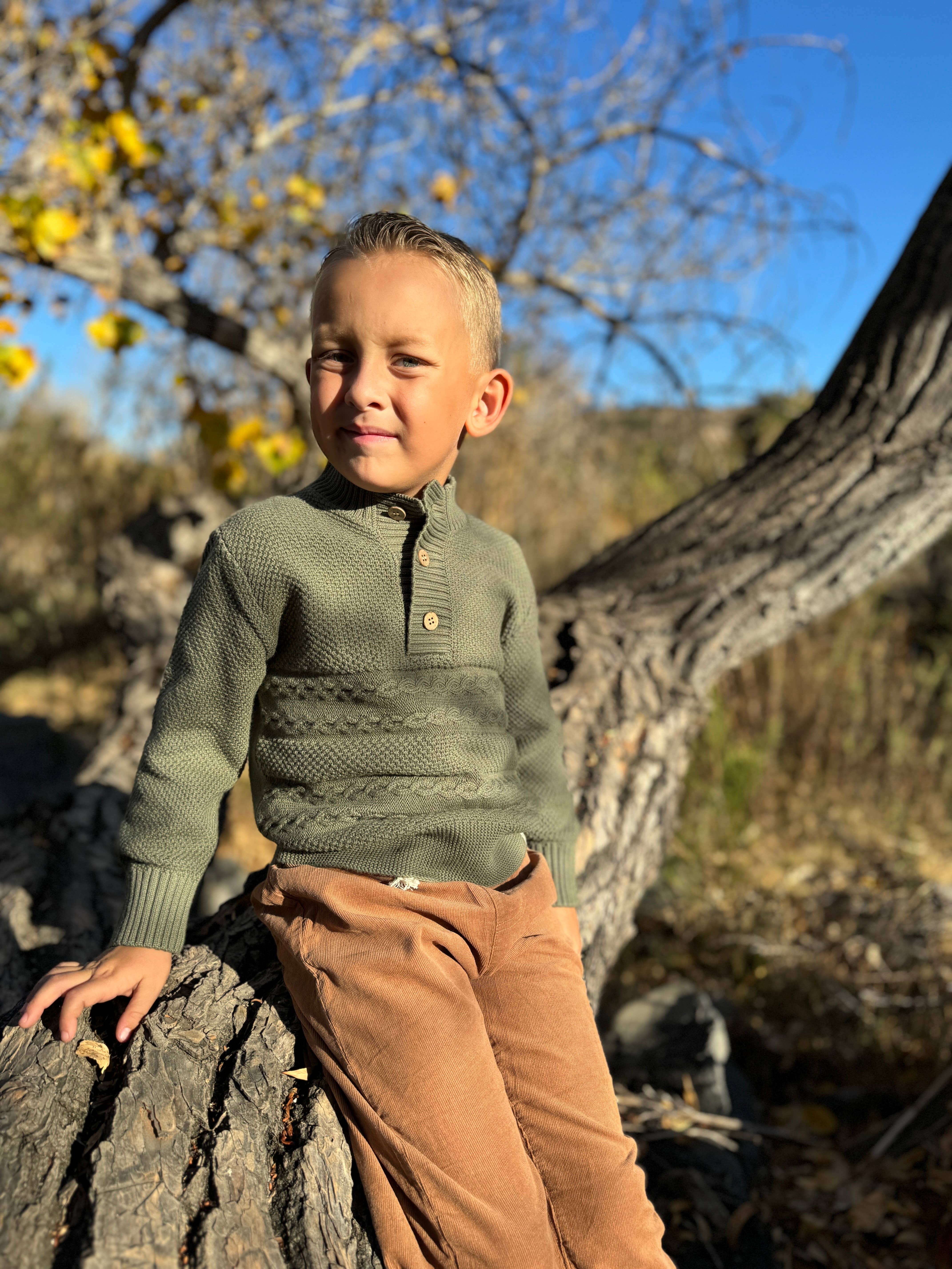 CABLE Sweater Green for wholesale on Faire1