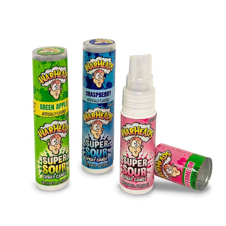 Grandpa Joe's Candy Shop - Wholesale Hard Candy - Warheads Super Sour Spray, Spray Candy, 24 Count1
