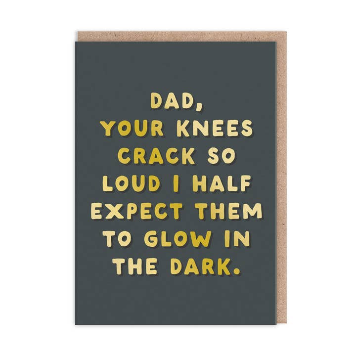 Ohh Deer - Wholesale Father's Day Card - Dad - Glow In The Dark Greeting Card (12513)