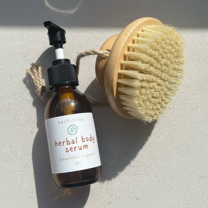 Lymphatic support body oil | Organic body serum for wholesale by Salt + Soul Skincare