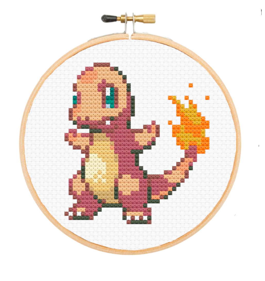 TheCloudFactory – wholesale Embroidery/cross-stitch supplies – Charmander - DIY Cross Stitch Kit4