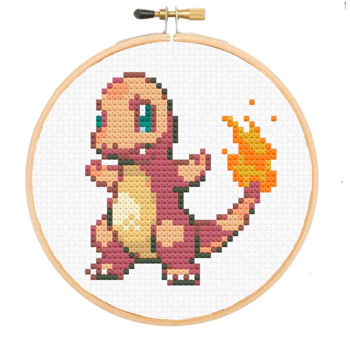 TheCloudFactory – wholesale Embroidery/cross-stitch supplies – Charmander - DIY Cross Stitch Kit4