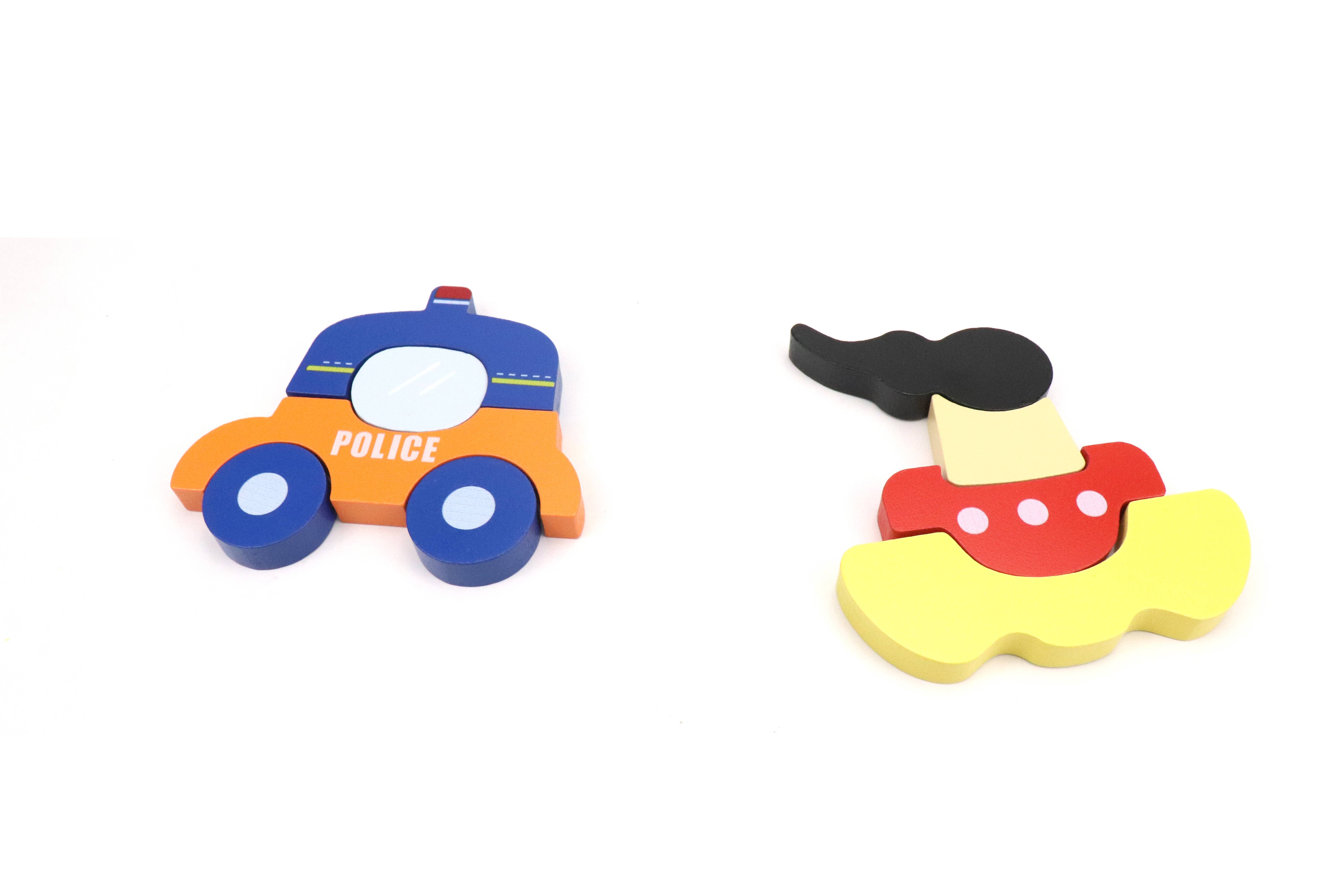 Leo & Friends - Wholesale Puzzle - Kids - Wooden Vehicle Puzzle Kit for Boys and Girls7