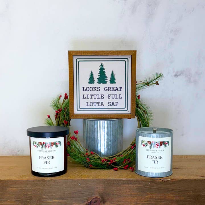 Driftless Studios - Wholesale Jar/Filled Candle - Fraser Fir Candles Christmas Tree Scent - Holiday Decor1