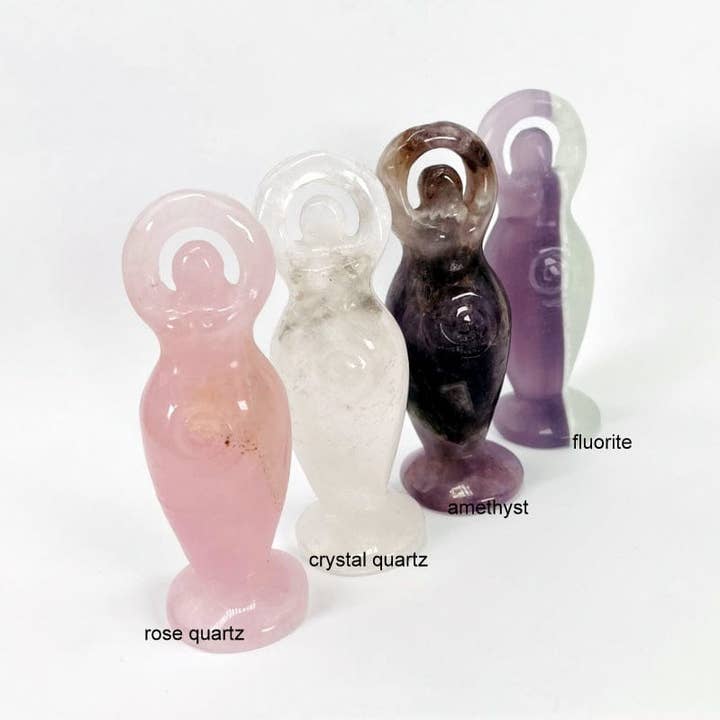 Rock Paradise - Wholesale Spiritual Stone/Crystal - Crystal Gemstone Earth Goddess Stand - You Choose Stone