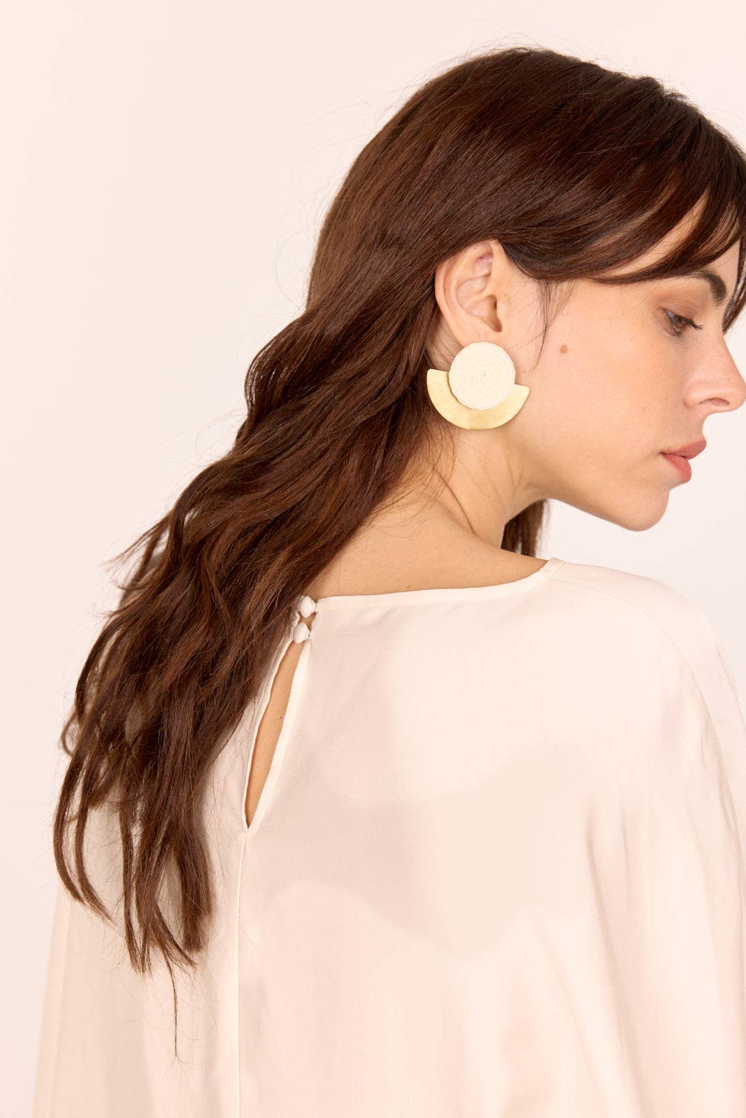 Maradji - Wholesale Dangle Earrings - FARAH RAFFIA AND STEEL EARRING8