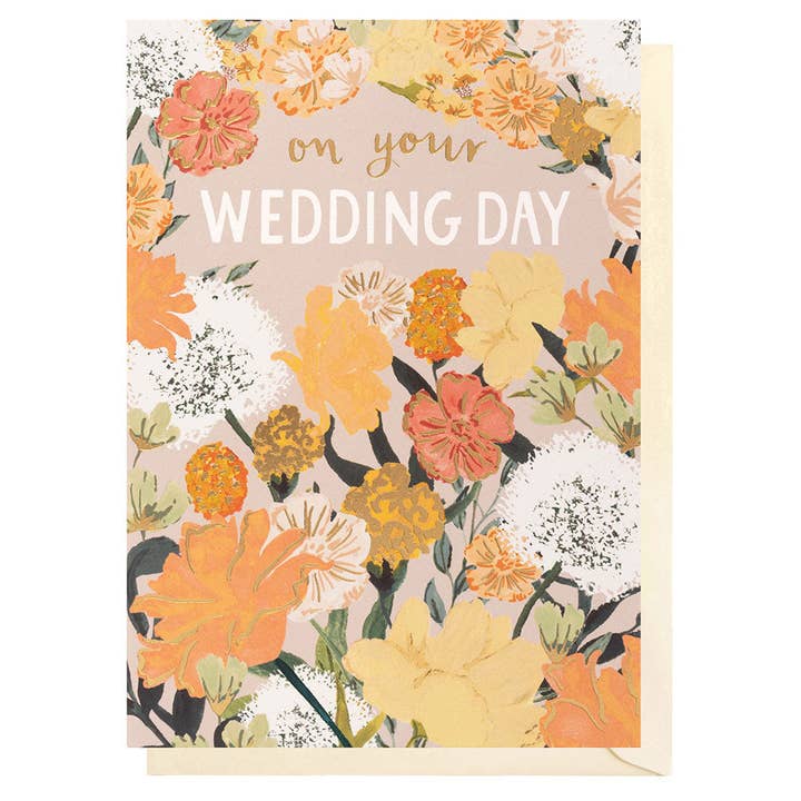 Wedding Day Floral | Wedding Card for wholesale by Louise Tiler