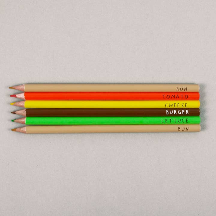 USTUDIO Design – wholesale Pencil – Burger | Pencil Set | Sharp & Blunt1