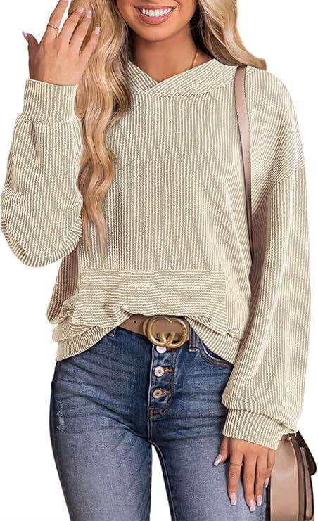 safistyle - Wholesale Sweatshirt - Women's - Loose Twisted Hooded Long Sleeve Sweatshirt9