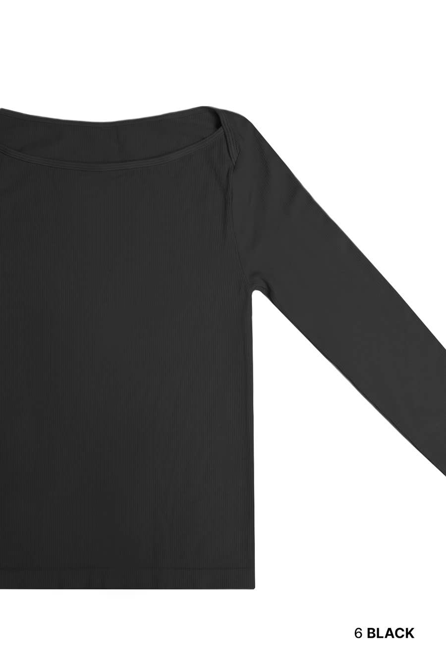 NIKIBIKI - Vendita all'ingrosso Top in maglia - Donna - NS8457 - Top a Coste con Scollo a Barca NS0