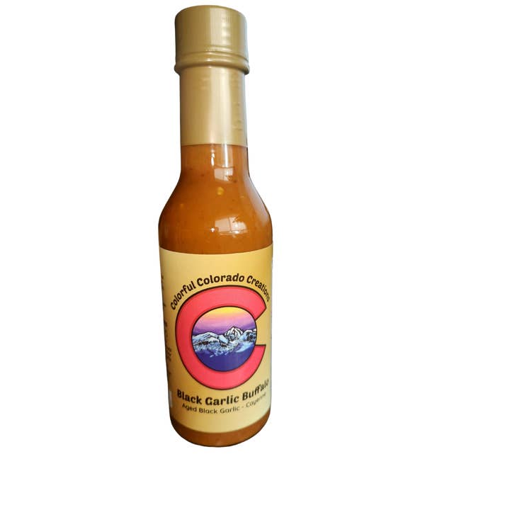 Colorful Colorado Creations llc. - Wholesale Hot Sauce - Black Garlic Buffalo Hot Sauce2