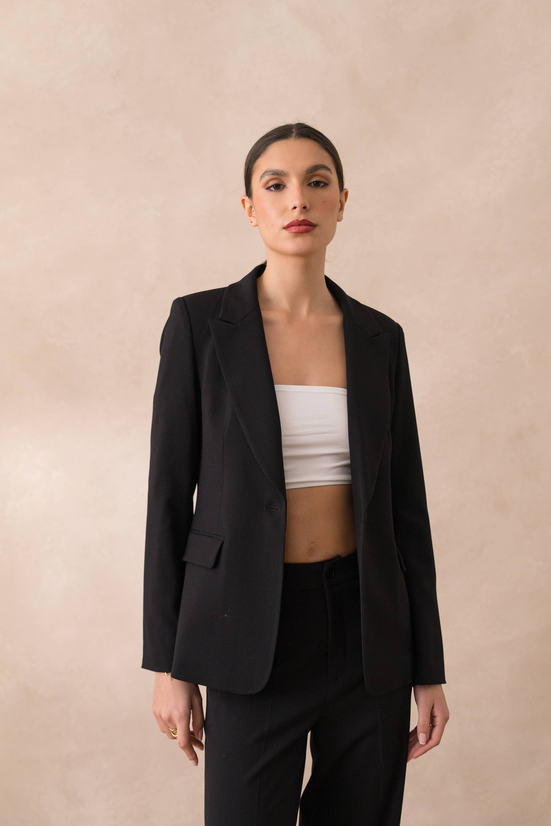 Attentif Paris – wholesale Kostymjacka – Dam – Heather figursydd kavaj för dam80